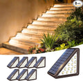 Brown Solar Step Light Outdoor Stair Lights, Deck Lights Outdoor Powered IP65 by JEJOT
