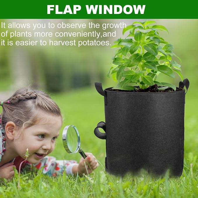 4-Pack 10 Gallon Potato Grow Bags - Image 4