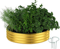 Garden Box Raised Flower Bed Galvanized Metal Planter Round Raised Garden Bed by ZFHgarden
