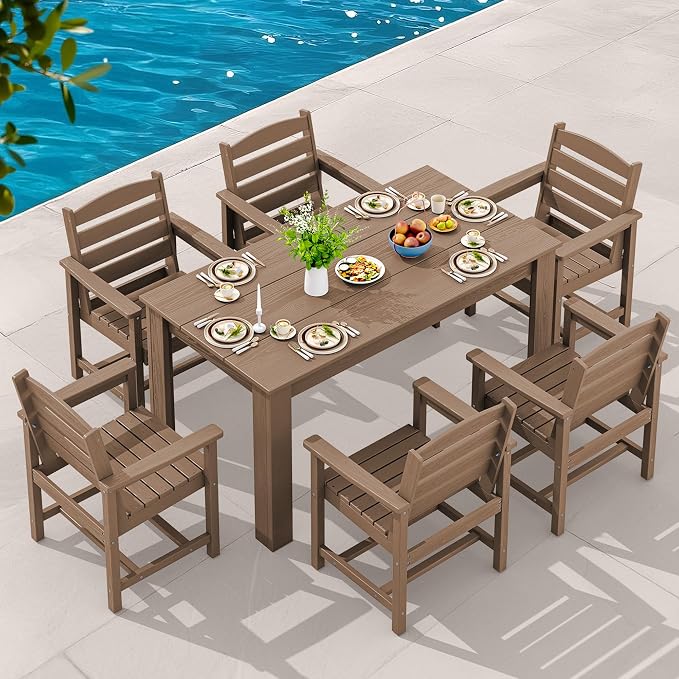 SERWALL Patio Dining Sets for 8, Outdoor Dining Sets for 8 Person - Image 8