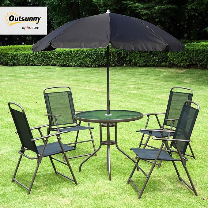 Outsunny 6 Piece Patio Dining Set - Image 2