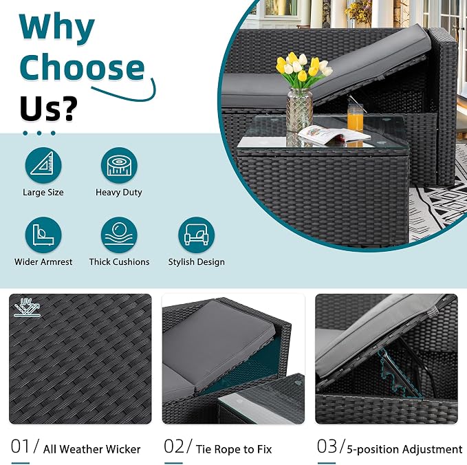 SUNLEI Patio Furniture Set - Image 3
