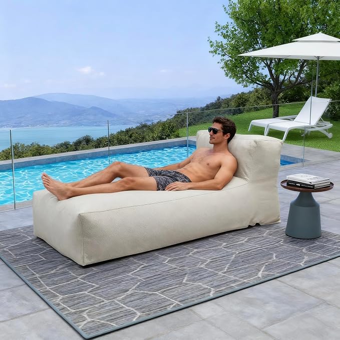 Outdoor Bean Bed Chair Sun Lounger, Outdoor Couch Sofa - Image 3