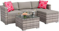 GAOMON 5-Piece All-Weather Patio Furniture Set, Convertible Outdoor Sectional by GAOMON