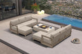 PURPLE LEAF Patio Furniture Set L-shaped Outdoor Couch by Unknown