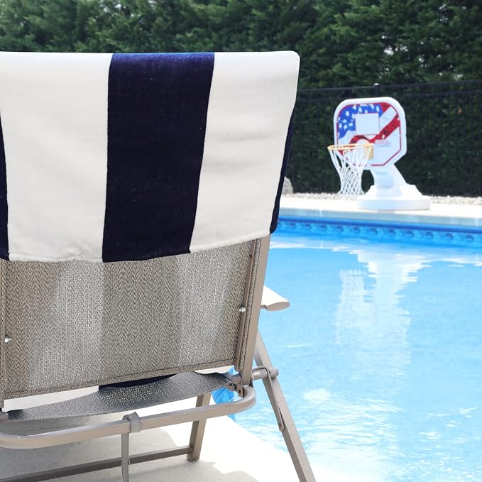 Superior Cabana Cotton Lounge Chair Cover, Outdoor Towel/Chaise Furniture Covers - Image 5