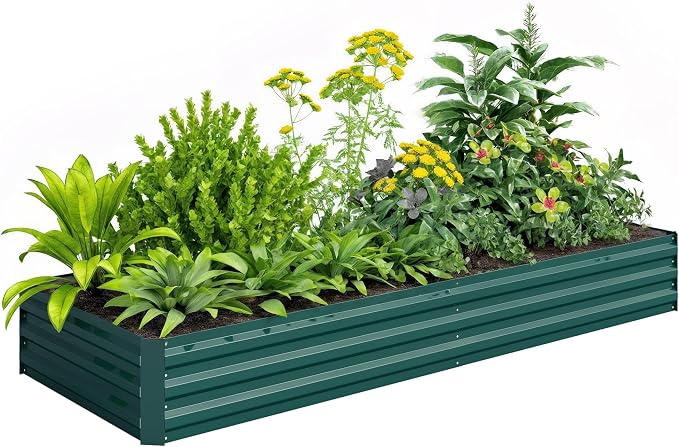 Outsunny Galvanized Raised Garden Bed, by Outsunny