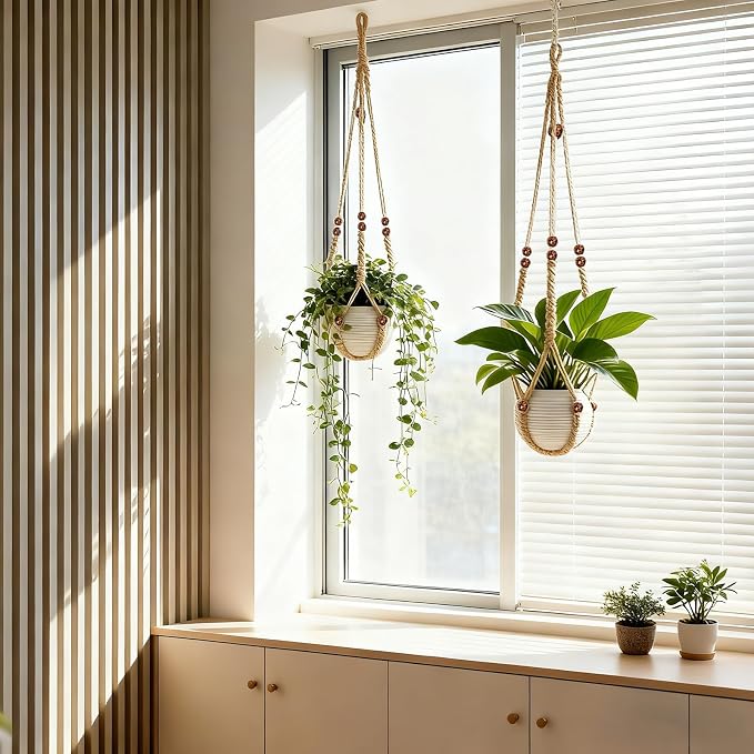 35 Inch Macrame Plant Hanger, Large - Image 3