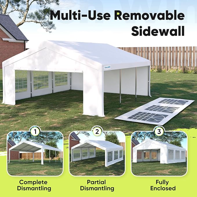 Quictent 16x20 Heavy Duty Party Tent Outdoor Canopy Tent - Image 4
