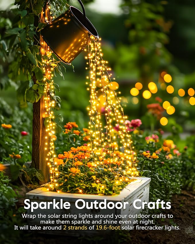 120LED 10FT Solar Fairy Lights Outside Waterproof, 8 Lighting Modes IP65 - Image 8