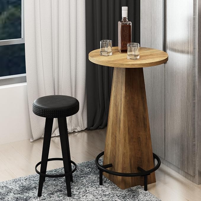 Tall Round Bar Table, Bar Heigh Pub Table, 23.62 inch Outdoor PubTable - Image 7
