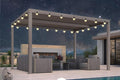 PURPLE LEAF Louvered Pergola 10' × 13', Aluminum Outdoor Hardtop Pergola by PURPLELEAF
