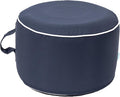 QILLOWAY Indoor/Outdoor Inflatable Stool, Round Ottoman, All Weather Foot Rest by QILLOWAY