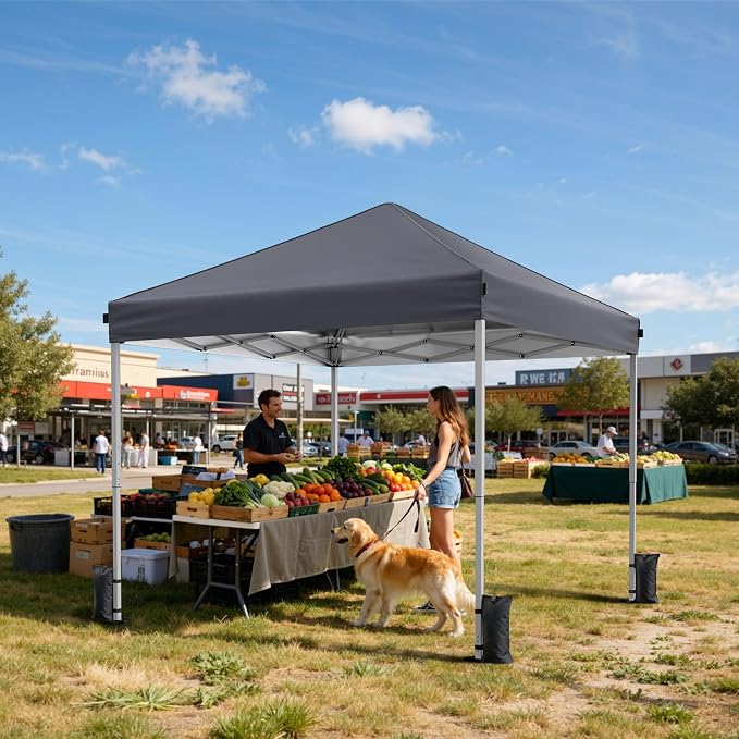 10x10 Pop Up Canopy Tent, Instant Setup Portable Canopy - Image 7