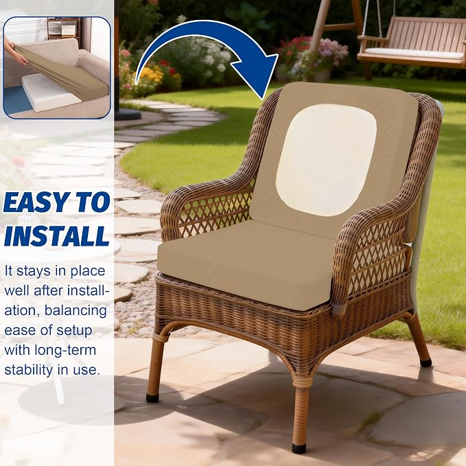 Patio Stretch Cushion Covers, Outdoor Sofa slipcovers - Image 4