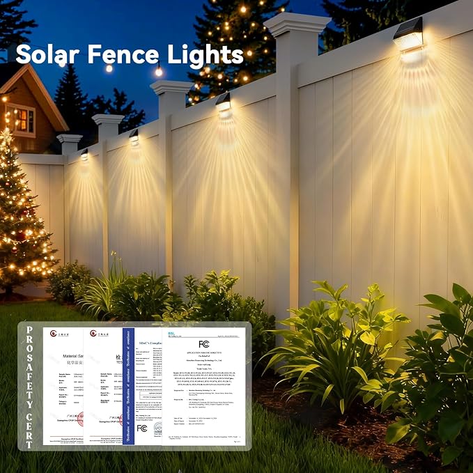 LumiZen Solar Deck Lights 8 Pack, 12 Modes RGB Color - Image 3