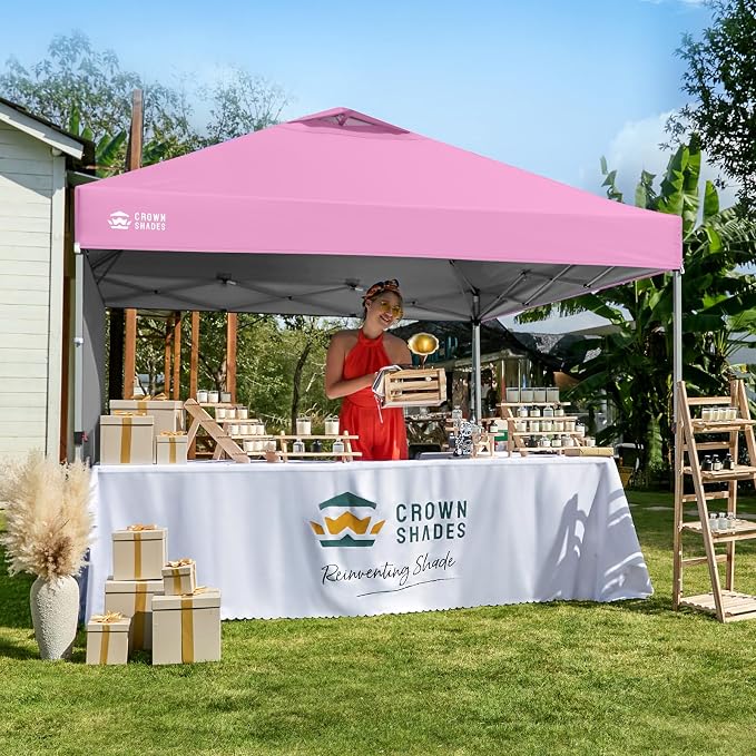 CROWN SHADES Canopy Tent, 10 x 10 Foot Portable Pop Up Outdoor Shelter - Image 7