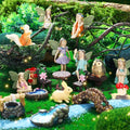 Roowest 19 Pcs Miniatures Garden Fairies Kit Garden Accessories Miniatures by Roowest