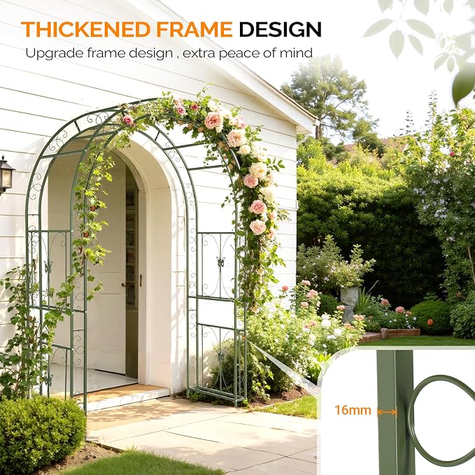 VINGLI Garden Arbor, Arch Archway - Image 2