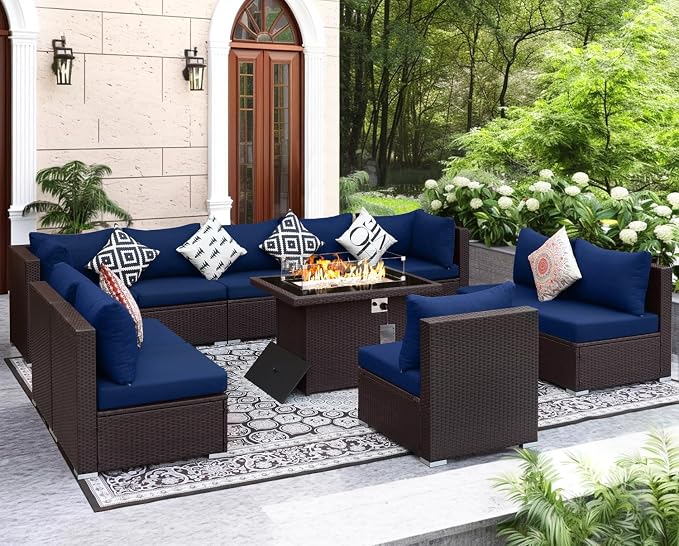 NICESOUL 11 Piece Outdoor Furniture Set - Image 2