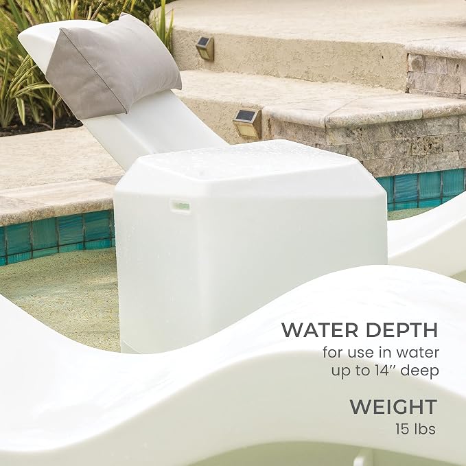 Aqua Outdoors in-Pool DEEP Ledge Chaise Set - Image 7
