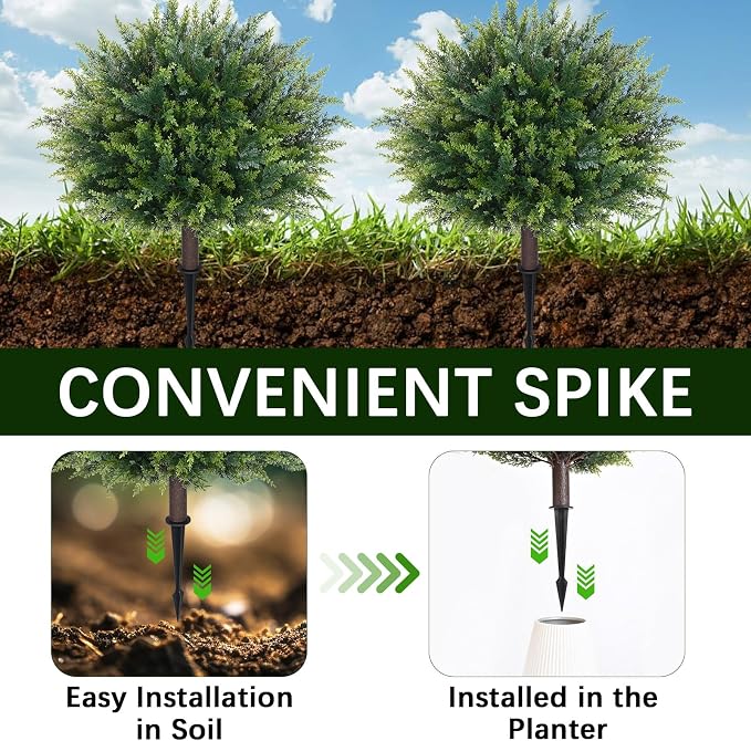Waipfaru Artificial Plants Outdoor, UV-Resistant Fake Plants Fake Bushes Shrubs - Image 5