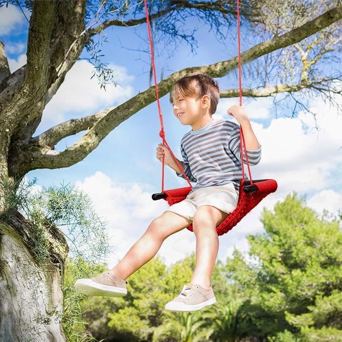 Swing Seat for Kids Heavy Duty Rope Play Secure Children Swing Set, Playground - Image 9