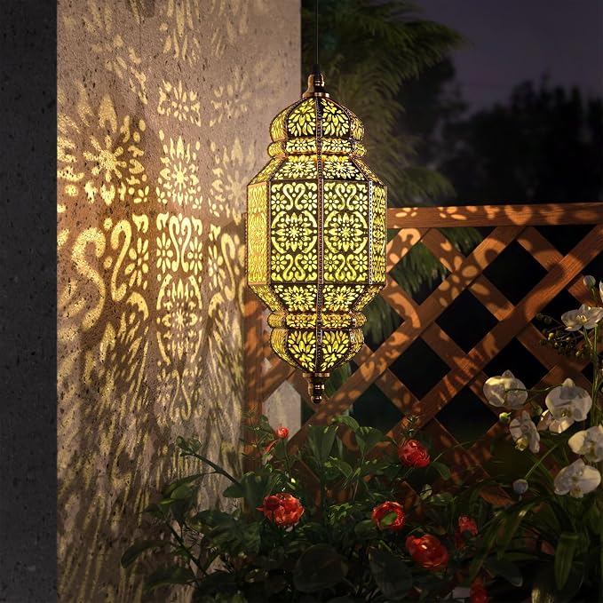 Twinkya 18 Inch High Large Hanging Solar Lights Outdoor Garden Decorative Solar - Image 5