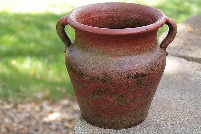 Egyptian Era Designed Earthen Ware Terra-Cotta Vessel/Planter - Image 5