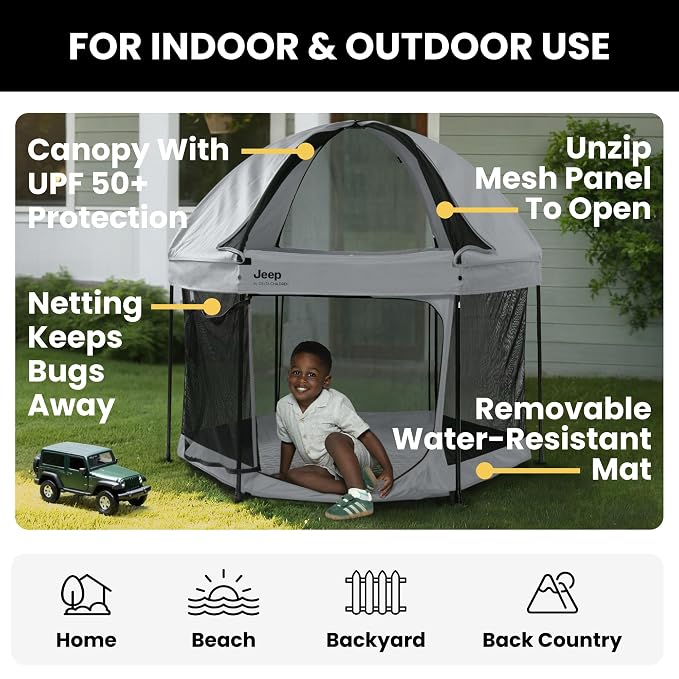 Jeep Hexagon Pop Up Play Yard - Image 2