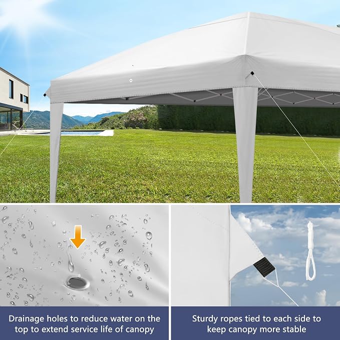 Outvita 10x20ft Pop Up Canopy Tent, Outdoor Instant Shelter Folding Canopy - Image 5