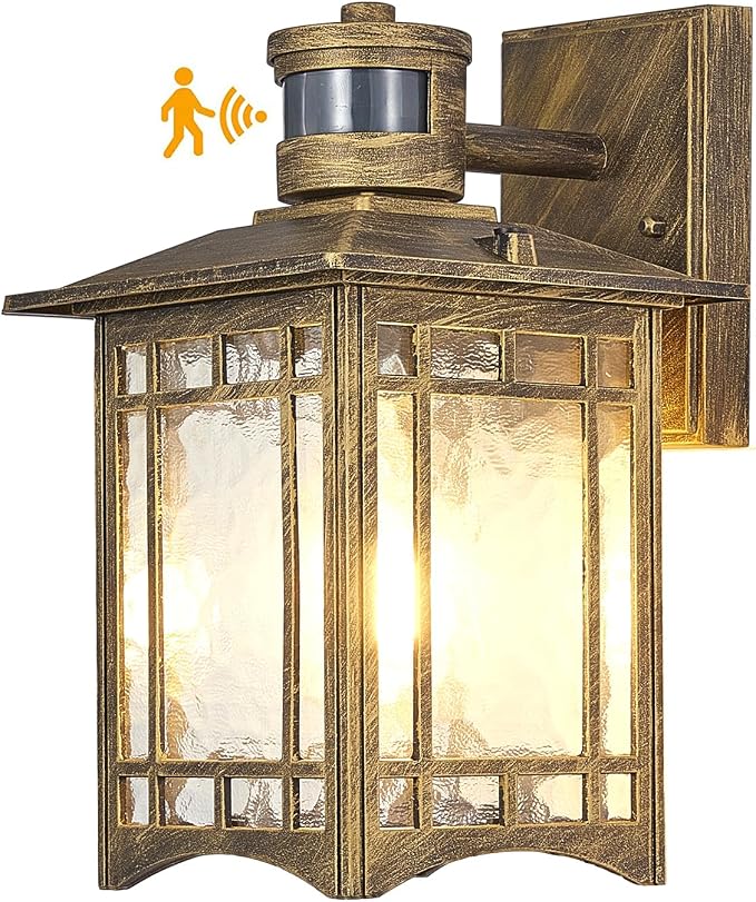 Bronze Outdoor Motion Sensor Lights by XANGQAN