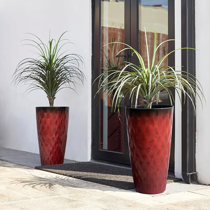 Glitzhome 23.75" H Tall Outdoor Planter, - Image 4