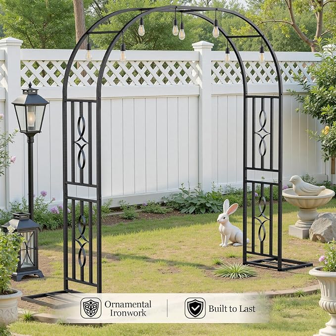Metal Garden Arch, Heavy Duty Garden Trellis - Image 3