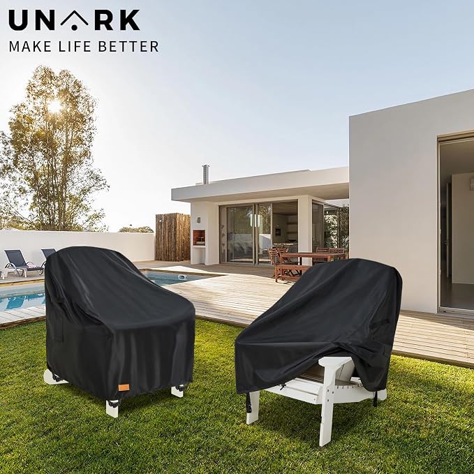 Outdoor Adirondack Chair Cover 2 Pack, Heavy Duty Patio Covers Waterproof - Image 7