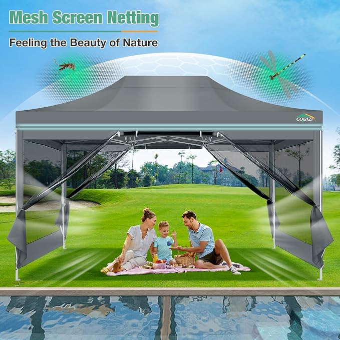 COBIZI 10x15 Heavy Duty Pop-Up Canopy Tent - Image 6