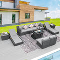 BULEXYARD 11 Piece Large High Back Outdoor Patio Furniture Sets by BULEXYARDFURNITURE