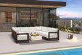 PURPLE LEAF Patio Furniture Set U-Shaped Outdoor Couch by Unknown