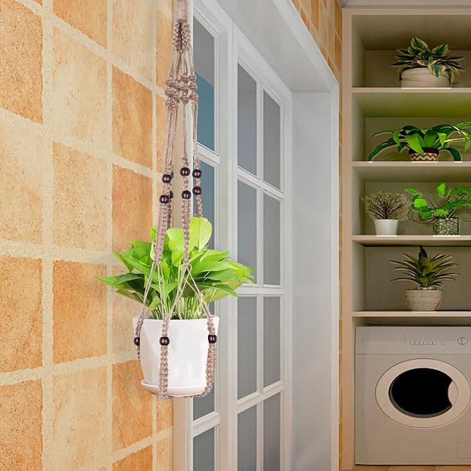 Macrame Plant Hanger Indoor Hanging - Image 2