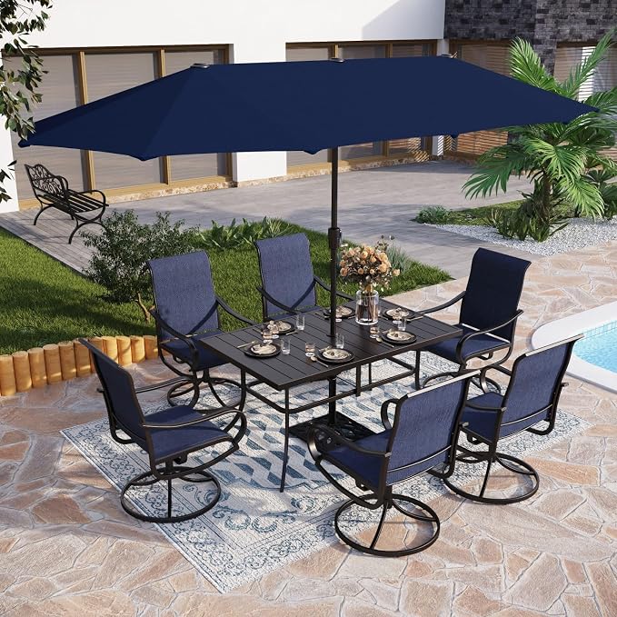 PHI VILLA 8 Piece Patio Dining Set by PHIVILLAThepioneerofcomfortablehouseholdsupplies