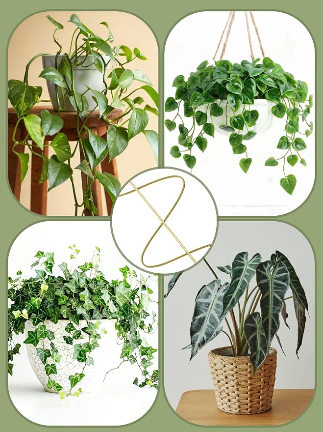 4 Pack Small Wavy Trellis for Potted Plants Indoor, 15 in Garden Trellises for - Image 6