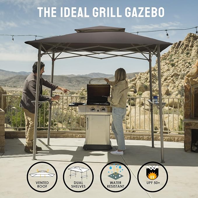 Crown Shades 8x5 Grill Gazebo - Image 3