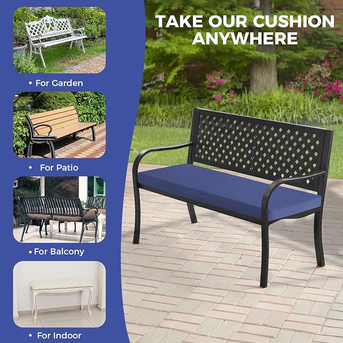 Outdoor Bench Cushions for Outdoor Furniture, Waterproof Bench Pillow, Fade - Image 8