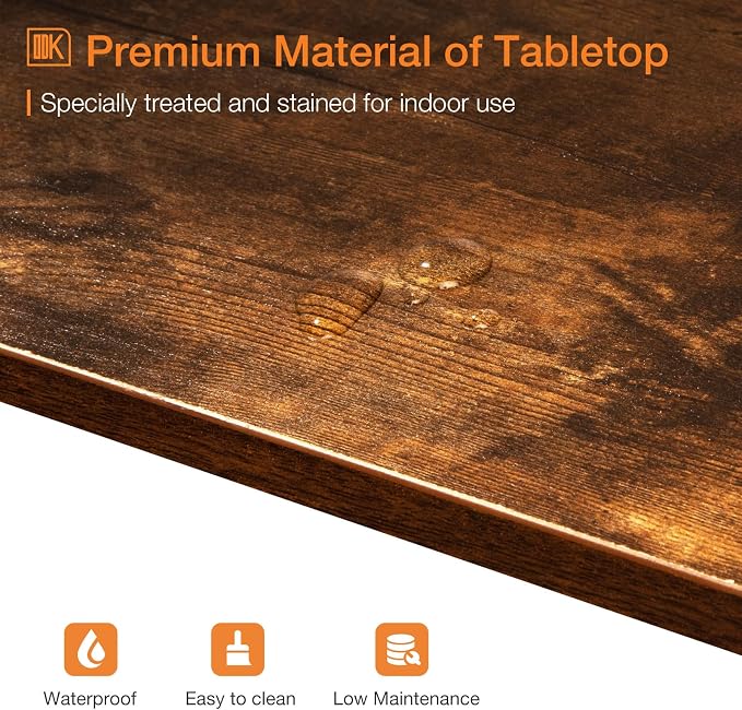 ODK 63 inch Bar Table, Bar Height Pub Table, Counter Height Bar Table, - Image 4