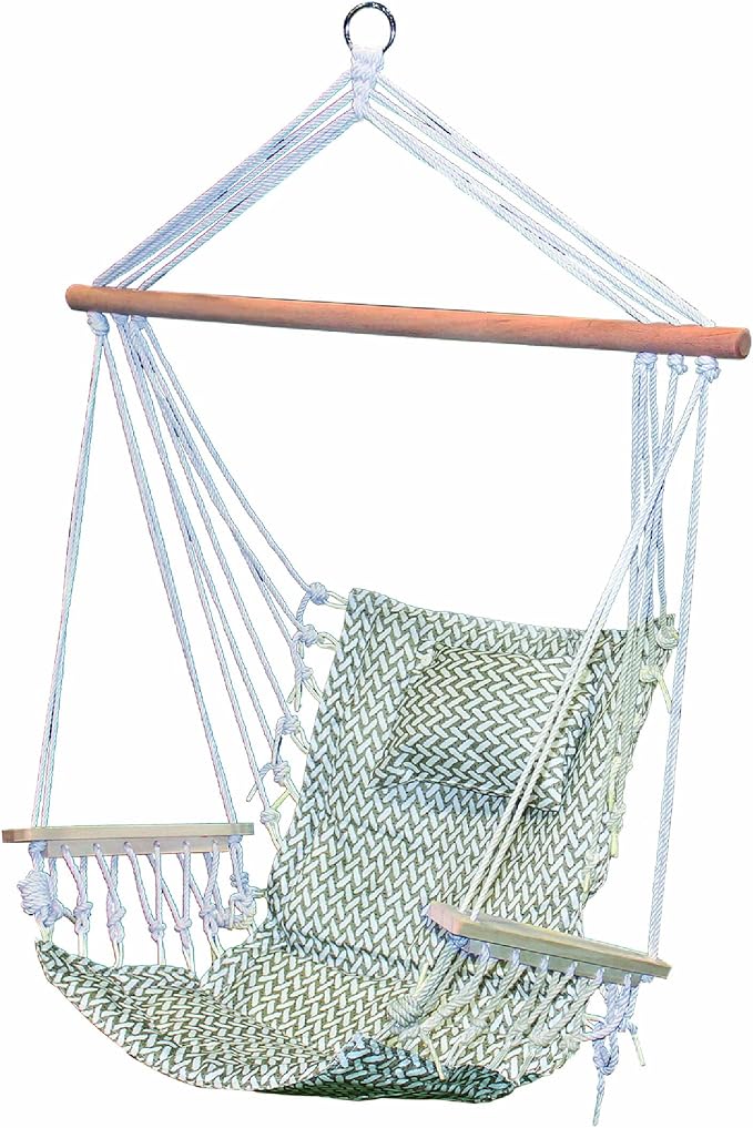 Hammock Chair Hanging Rope Swing, *12 Patterns, Quality Comfortable and by BackyardExpressions