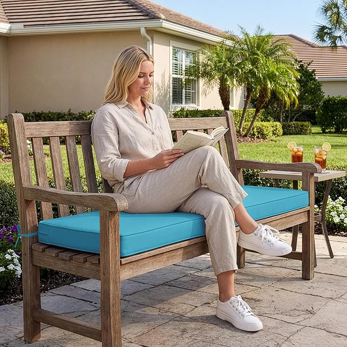 Outdoor Bench Cushion: Waterproof and Fade Resistant Patio Furniture Cushions - Image 2