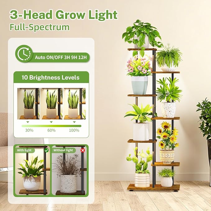 iDavosic.ly 6 Tier Tall Plant Stand Indoor - Image 2