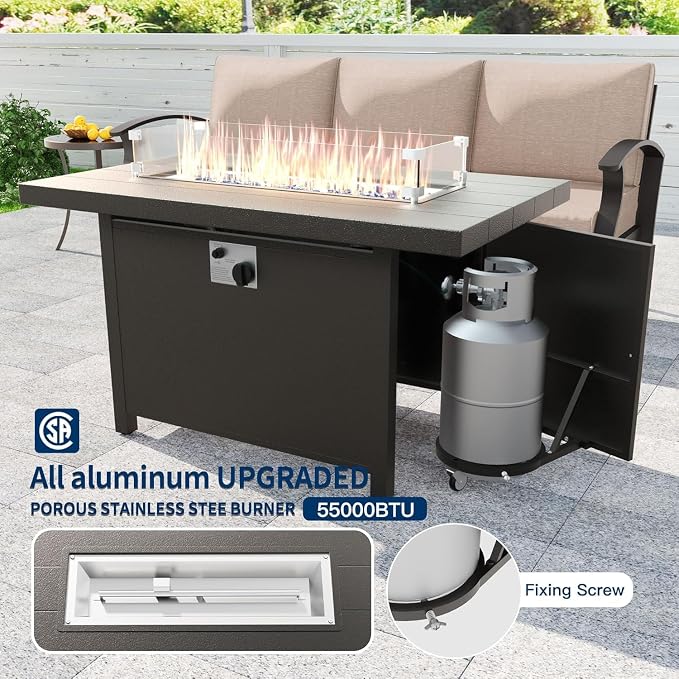 Kullavik Aluminum Patio Furniture Set - Image 7