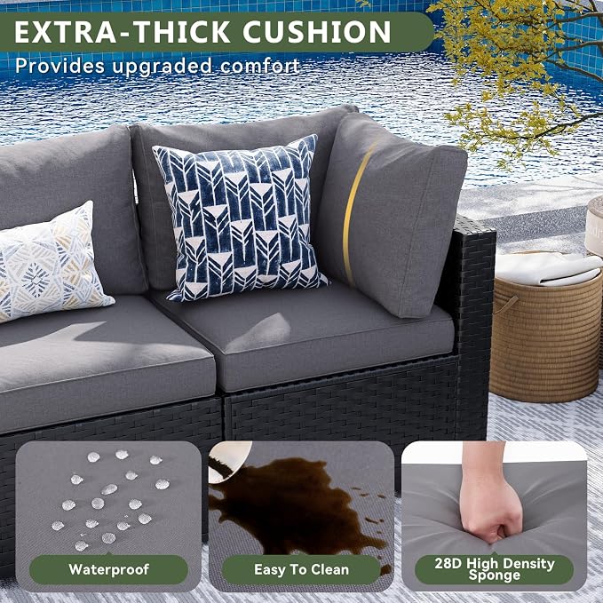 Aoxun 15 Piece Patio Furniture Set - Image 3
