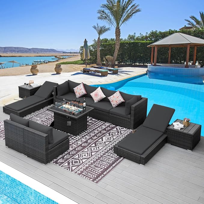 NICESOUL 11 Piece Patio Furniture Set - Image 2